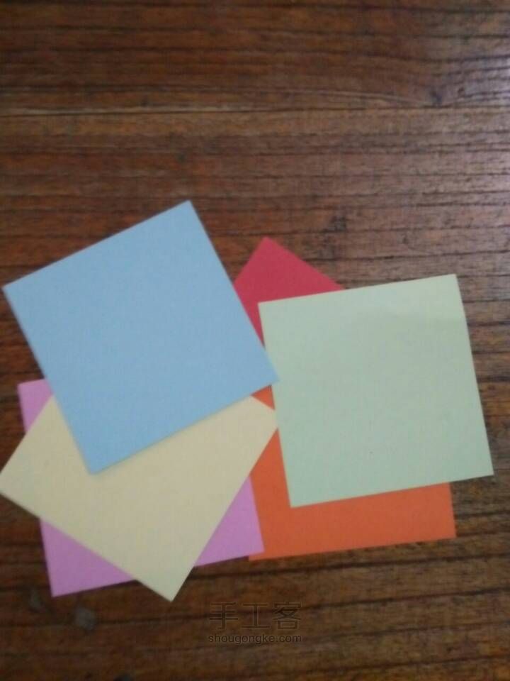千纸鹤的折法 第1步