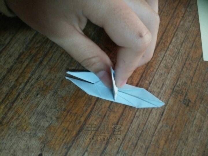 千纸鹤的折法 第23步