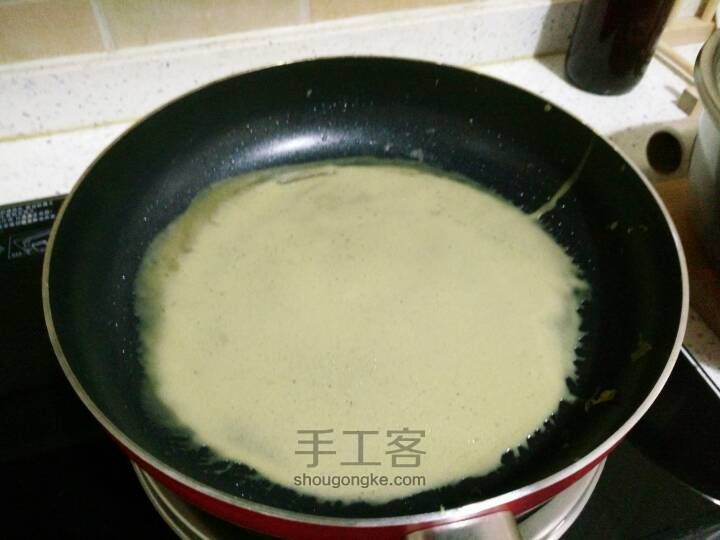 抹茶千层蛋糕（原教程来自amanda的曼食慢语，材料量稍改） 第9步