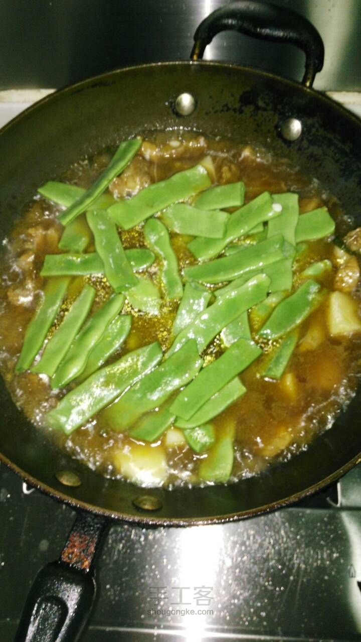 排骨土豆炖豆角 第9步