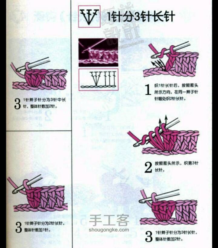 钩针基础教程（二） 第18步