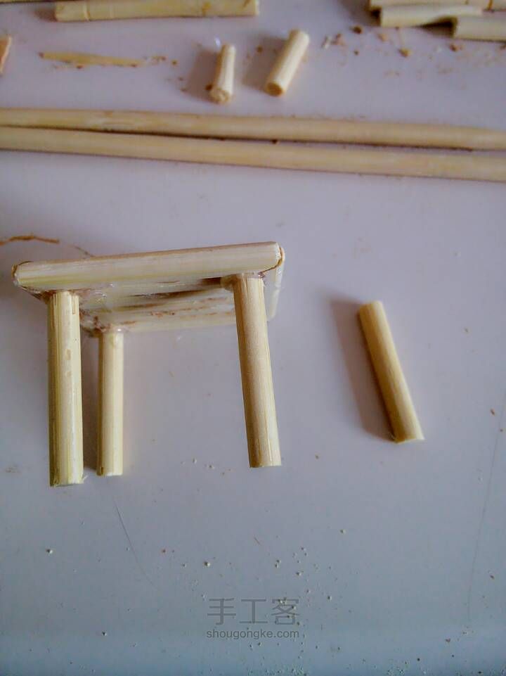 一次性筷子～桌椅 第7步