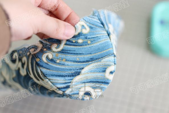 【可可家手工】15cm方形三片式口金包制作教程 第8步