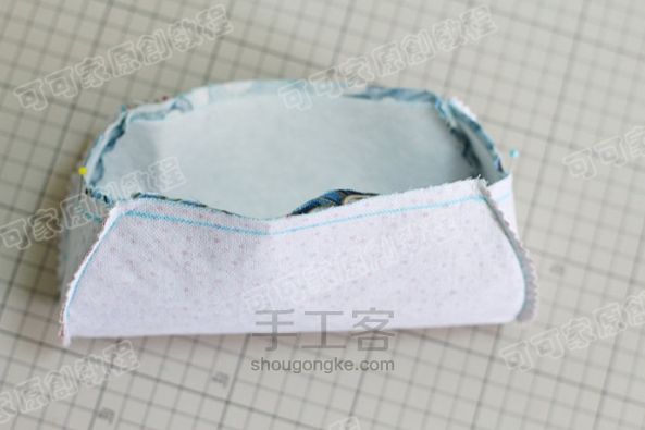 【可可家手工】15cm方形三片式口金包制作教程 第11步