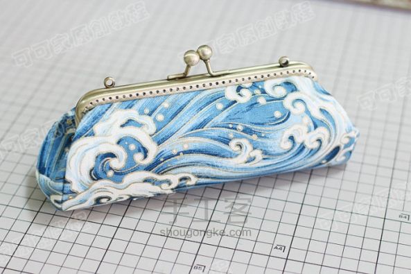 【可可家手工】15cm方形三片式口金包制作教程 第14步