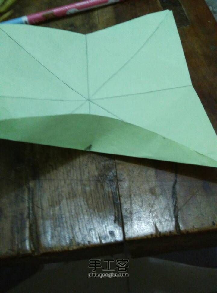 千纸鹤的折法。 第3步