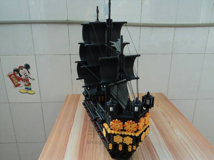 衍纸 海盗船黑珍珠号 第59步