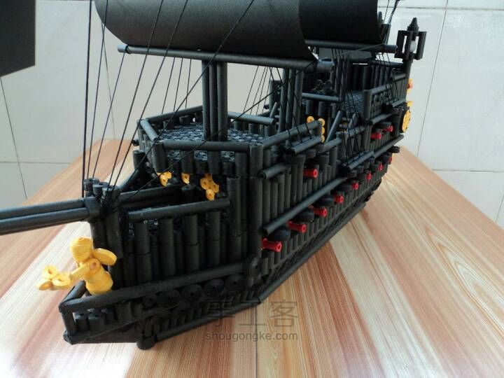 衍纸 海盗船黑珍珠号 第57步