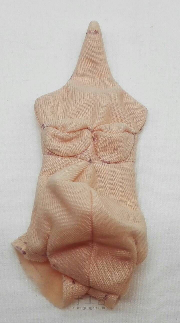 （材料包可购）橙妈原创手工布艺娃娃《孕育幸福》（升级版） 第5步