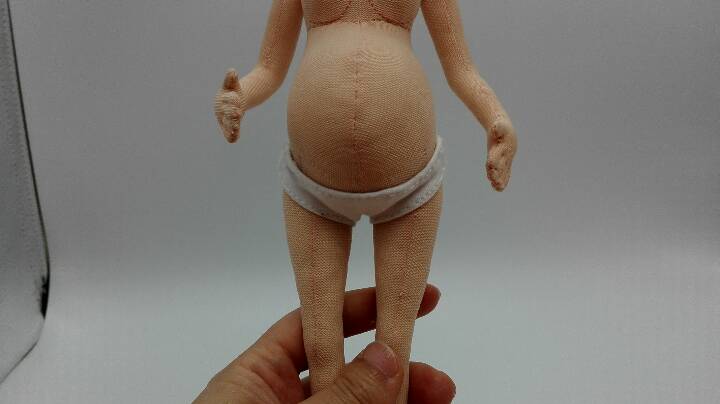（材料包可购）橙妈原创手工布艺娃娃《孕育幸福》（升级版） 第17步