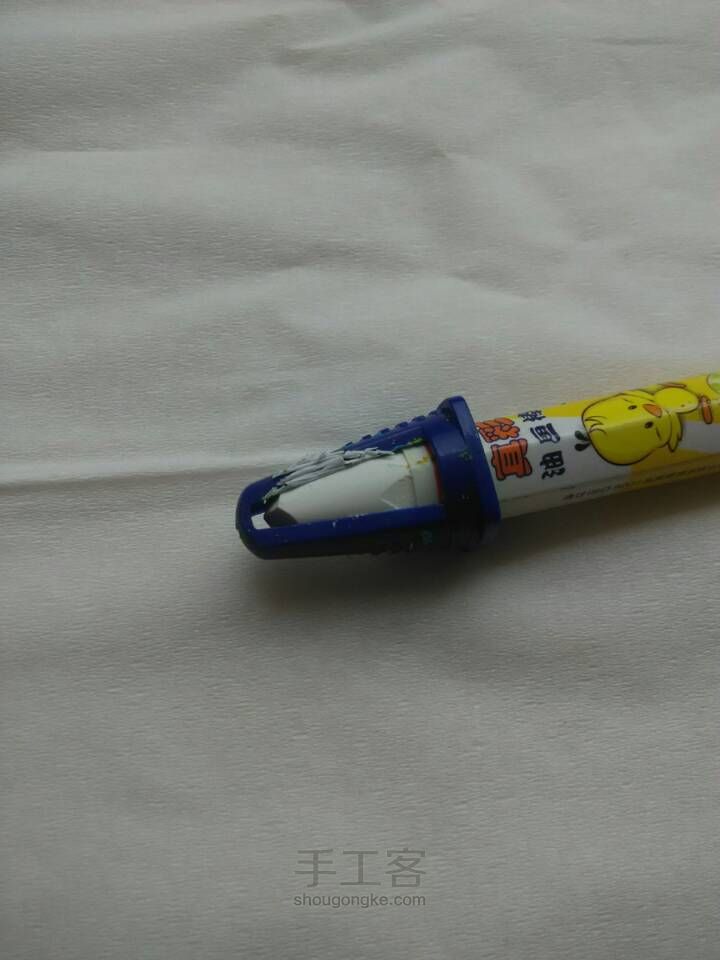 美美的油画棒爱心 第3步