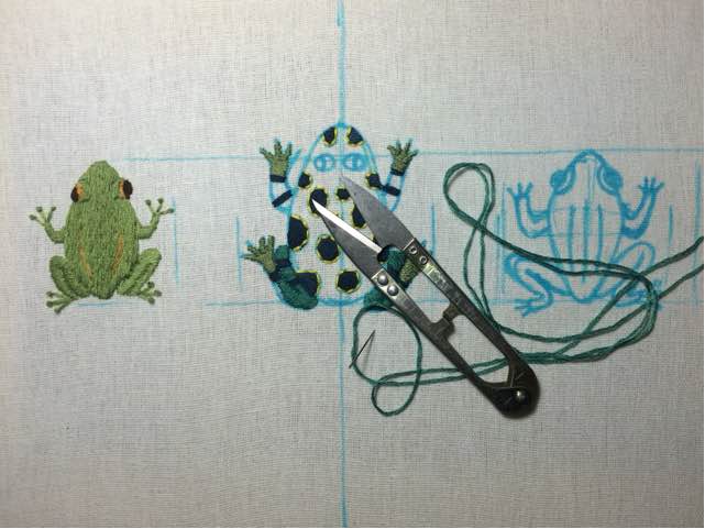 🐸青蛙刺绣挂画🐸 第10步