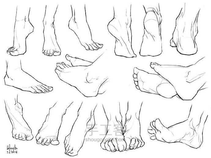 （转）各种脚的画法 第4步