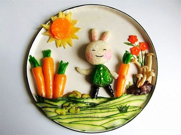 小兔的胡萝卜儿童餐 第12步