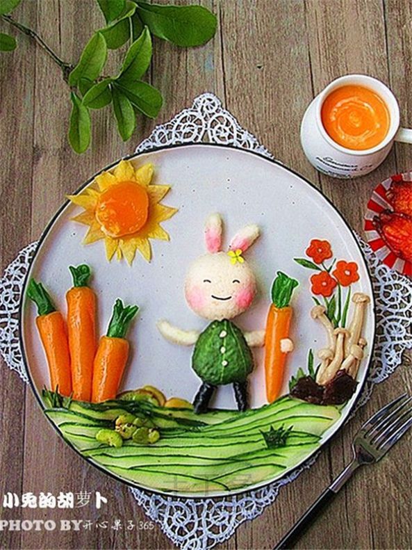 小兔的胡萝卜儿童餐 第13步