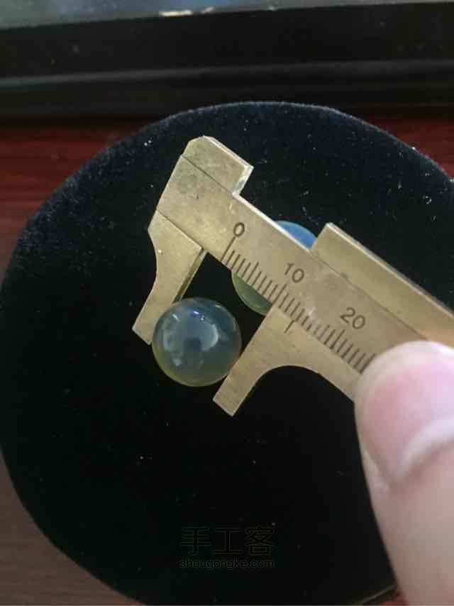 多米尼加蓝珀手工磨珠珠，步骤 第21步