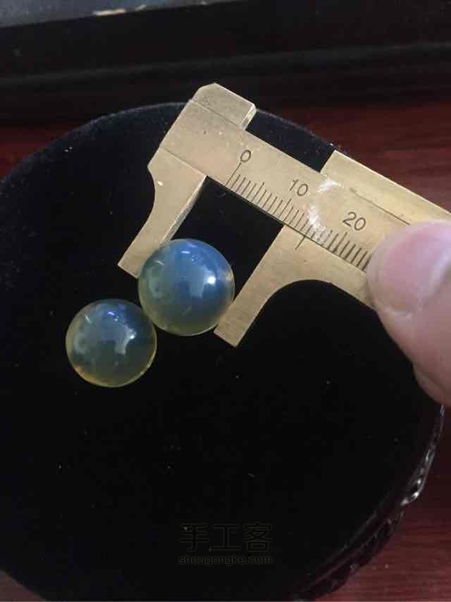多米尼加蓝珀手工磨珠珠，步骤 第20步
