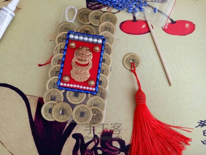 招财中国风手机壳 第3步