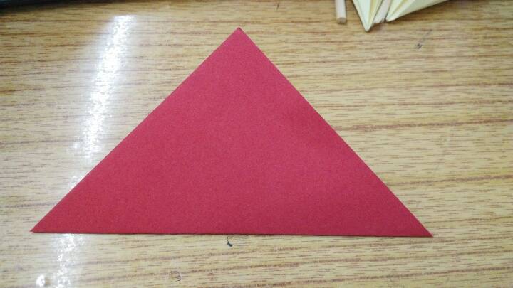 五角星折纸 第2步