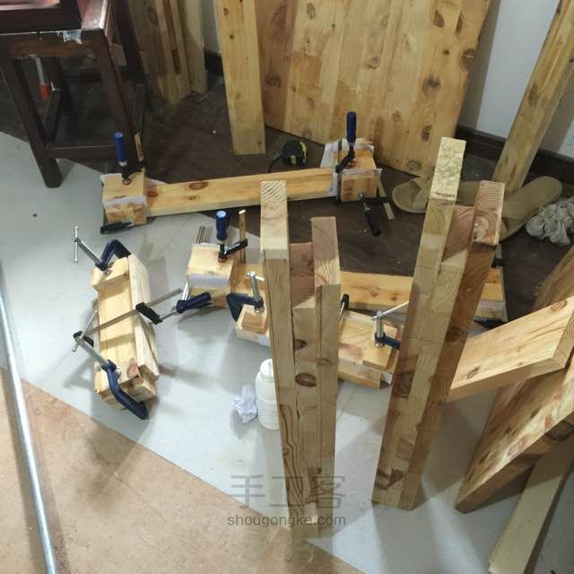 人人都会做榫卯结构的木工桌 第7步