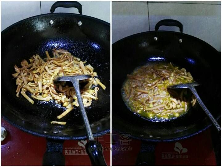 孜然味辣炒干鱿鱼 第3步