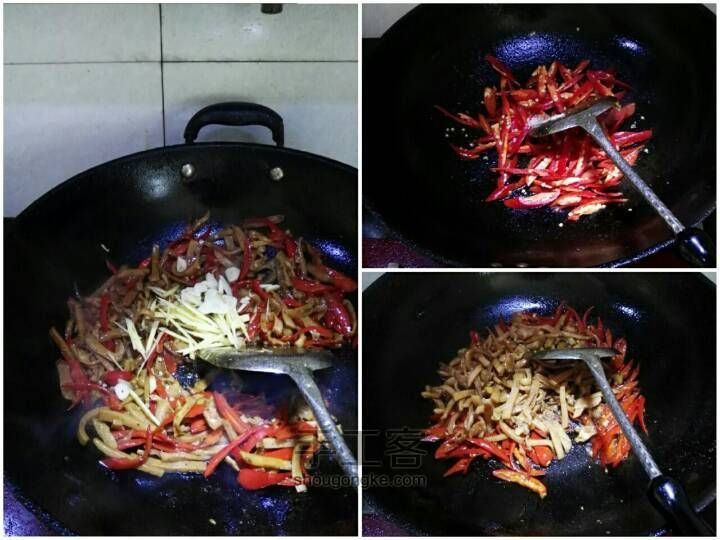 孜然味辣炒干鱿鱼 第4步