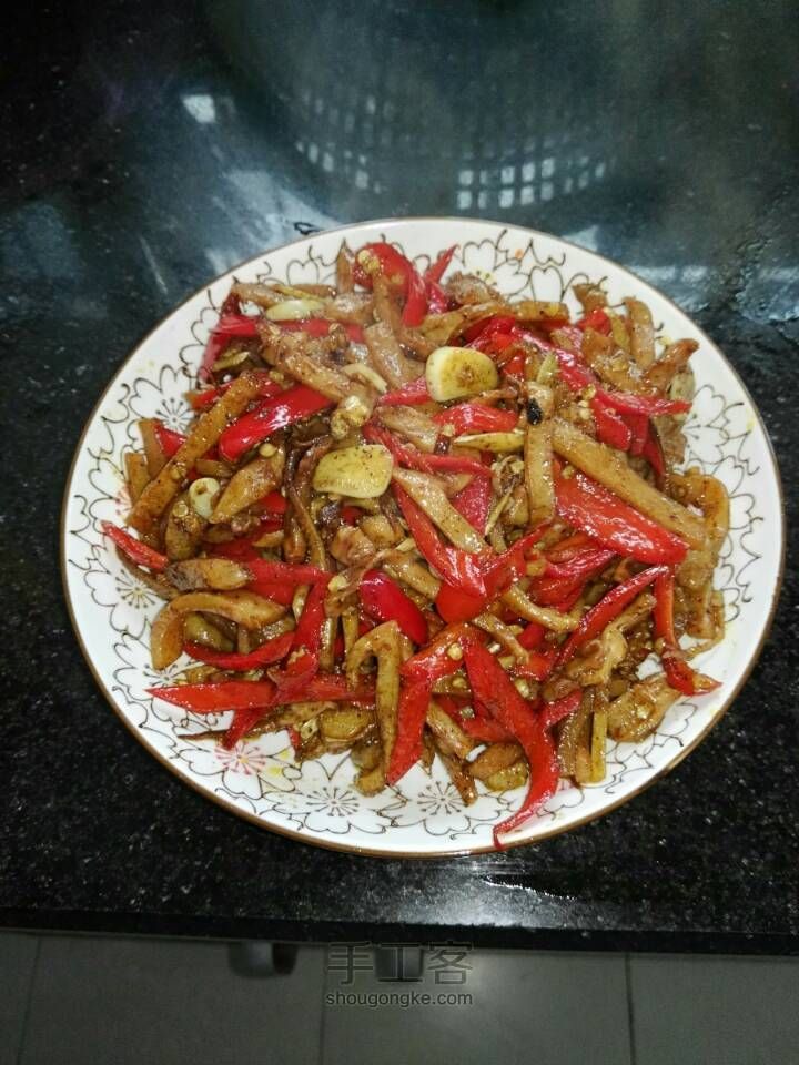 孜然味辣炒干鱿鱼 第5步