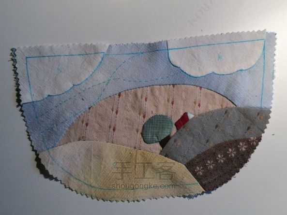 先儿姐姐原创作品之一--小房子饺子笔袋制作教程 第5步