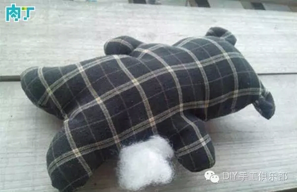 转，旧衣改造布艺小熊 第10步
