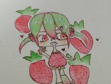 一只草莓拟人妹子（原创）
