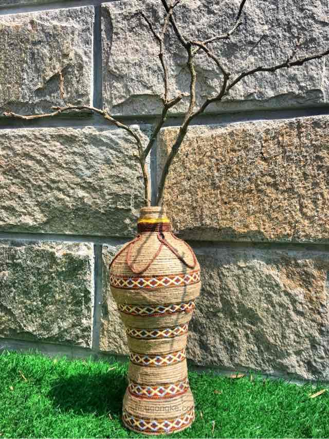 麻绳民族风酒瓶改造花瓶 第3步