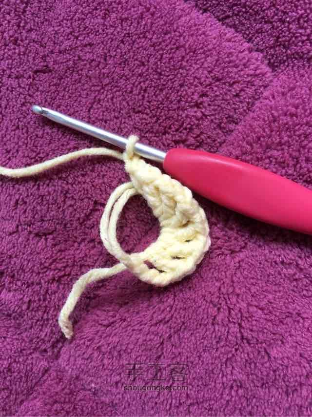 简单毛线编织镂空拼花毯子（详细） 第13步