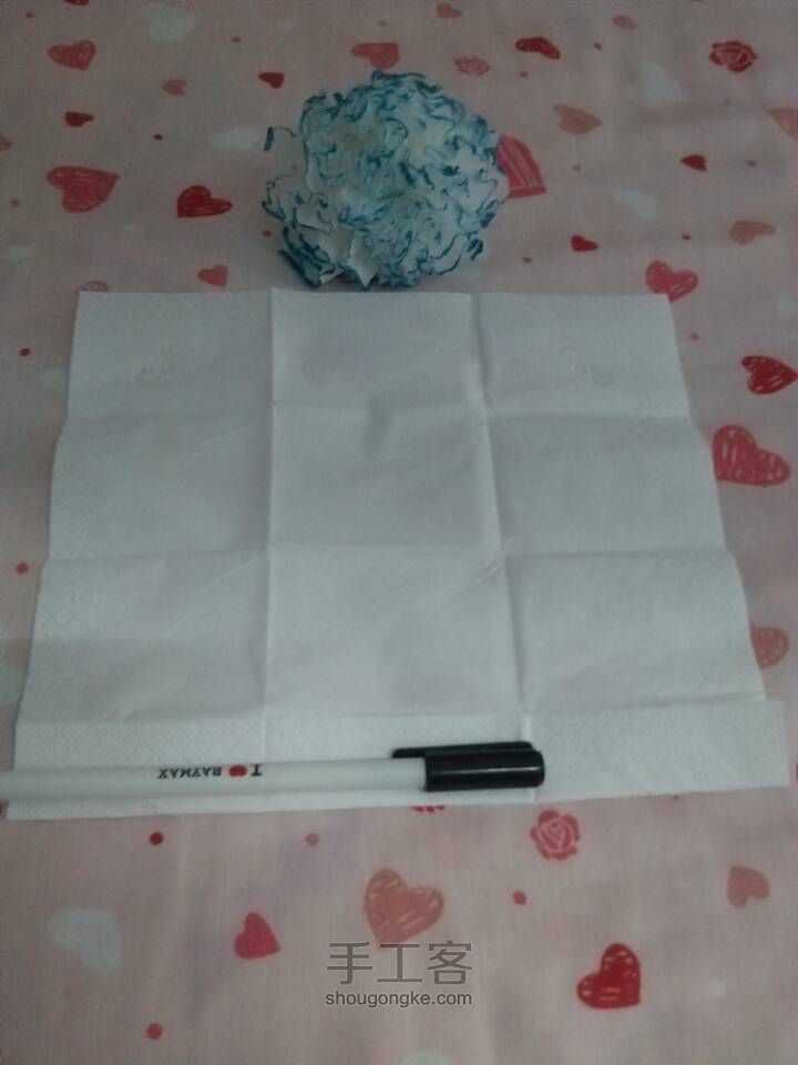 康乃馨 第2步