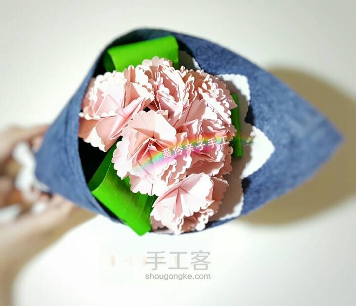 康乃馨花束 第1步