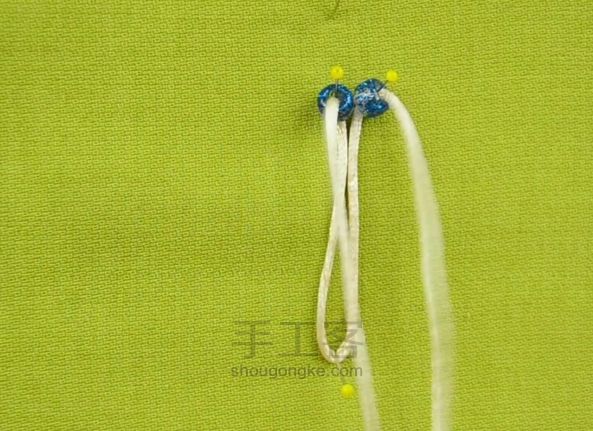Macrame系列A-2 可爱的中国结小蜻蜓😋【转】 第2步