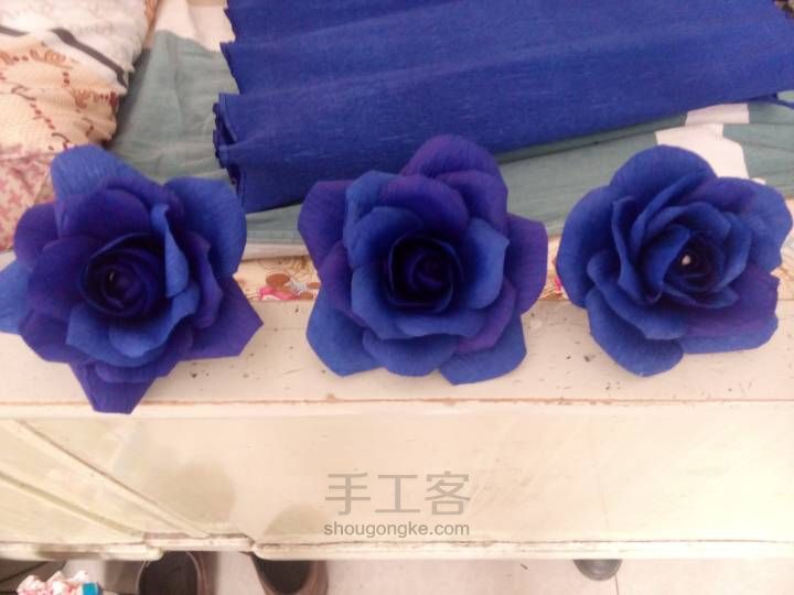 蓝色玫瑰花 第8步
