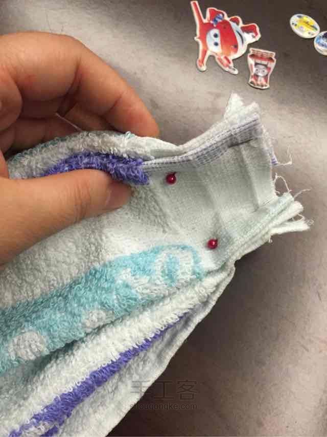 毛巾改造擦手巾 第5步