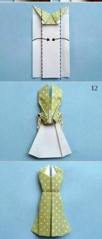 服装折纸（转） 第9步