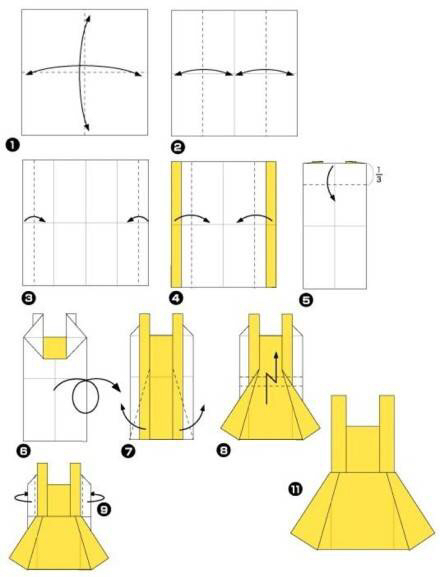 服装折纸（转） 第7步