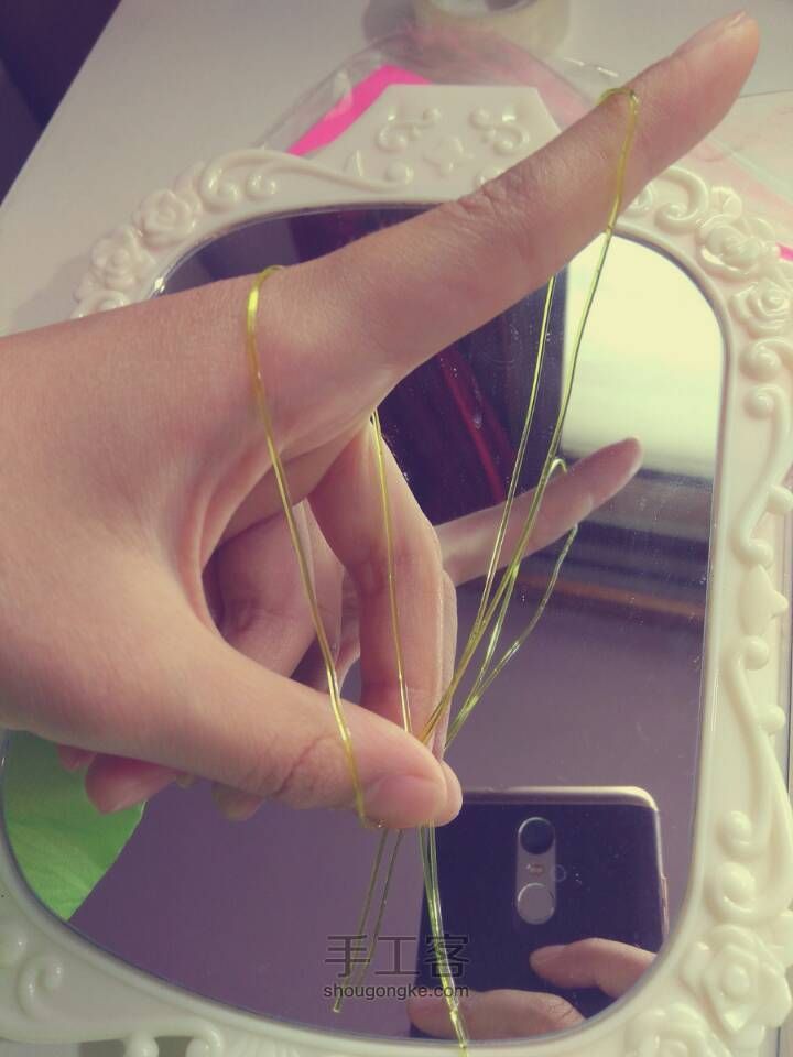 玻璃丝编制 第3步