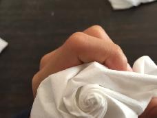 简单美丽的纸巾玫瑰