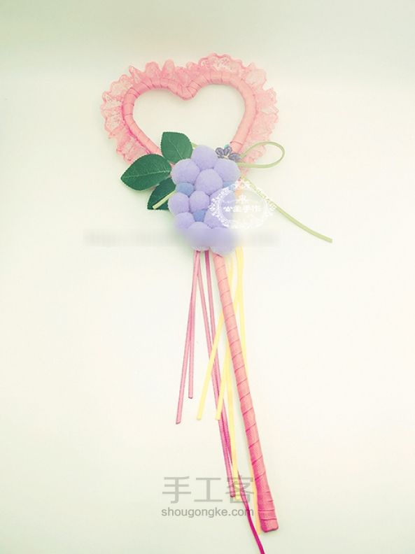 【公主手作】粉红公主天使权杖葡萄仙女魔法棒六一节走秀生日礼物 第20步