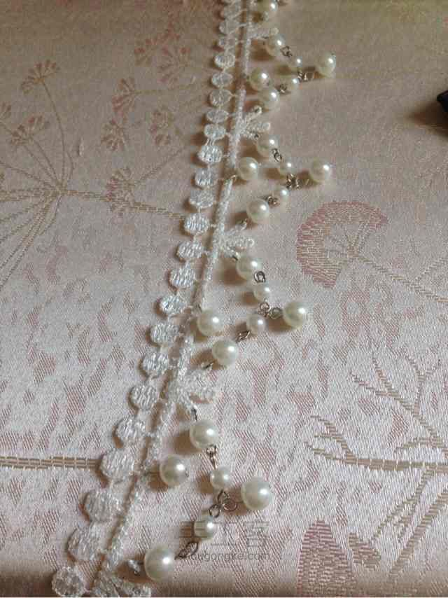 蕾丝珍珠链饰教程 第8步