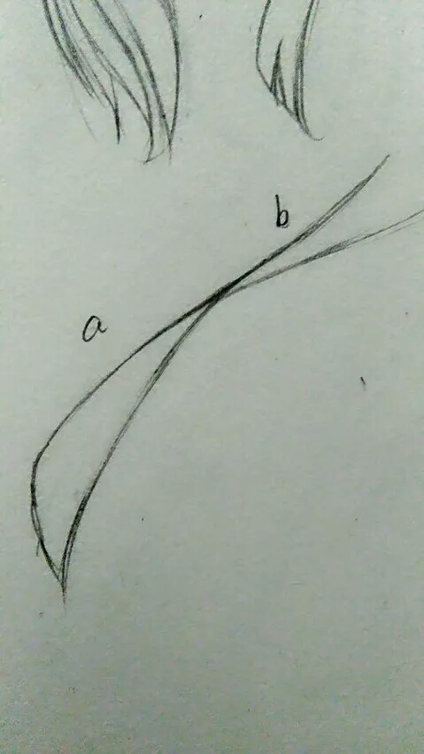一分钟教你画好双马尾～ 第7步