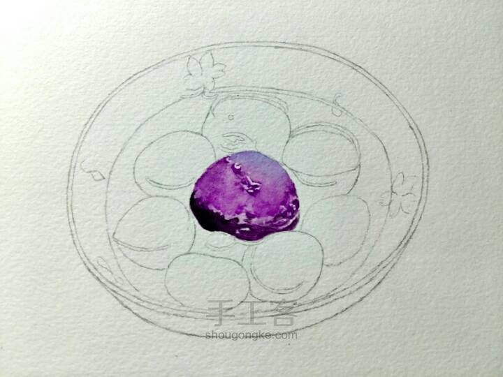 手绘水晶紫薯汤圆 第2步