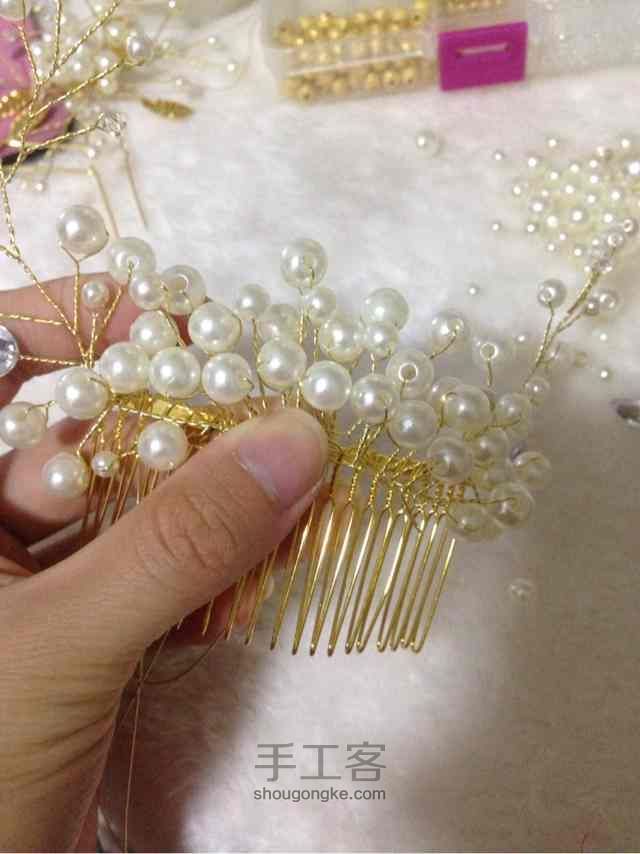 新娘珠饰制作教程—珠钗 第11步