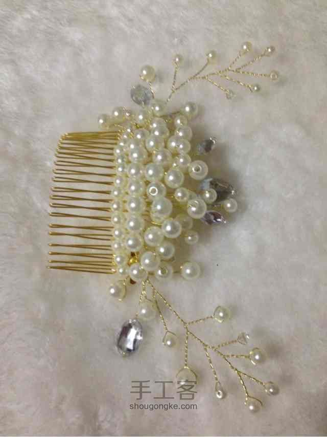 新娘珠饰制作教程—珠钗 第16步