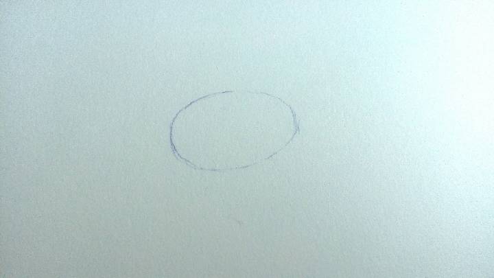 【手绘】简单的水滴画法 第1步