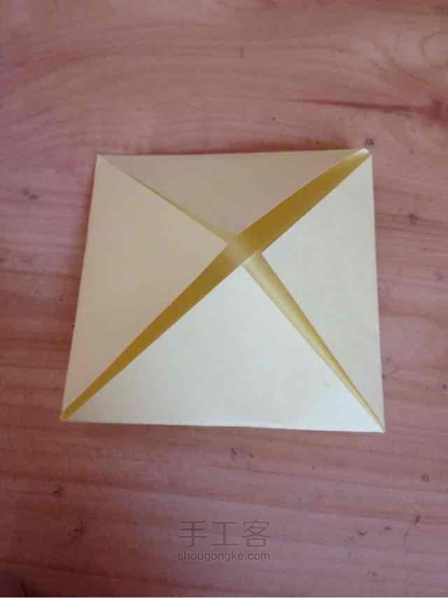 八角星彩色折纸 第6步