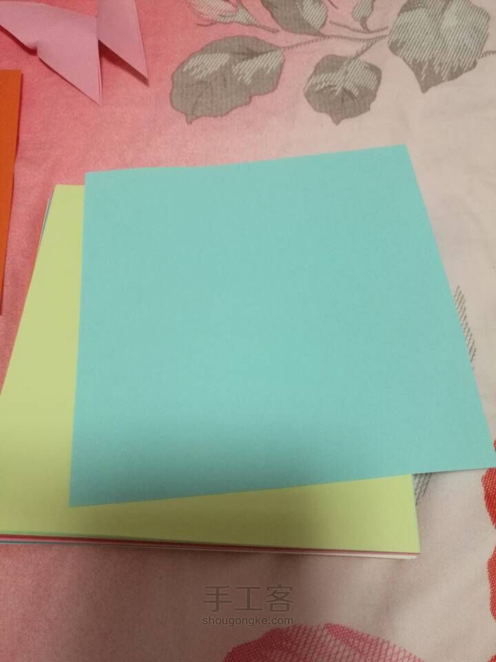 简单的折纸蝴蝶 第2步